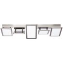 Brilliant LED Deckenleuchte Scope Nickel/Weiß 81cm 5 x 10W 6100lm warmweiß 3000K schwenkbar EasyDim