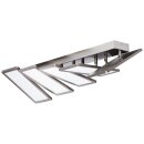 Brilliant LED Deckenleuchte Scope Nickel/Weiß 81cm 5 x 10W 6100lm warmweiß 3000K schwenkbar EasyDim