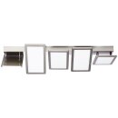 Brilliant LED Deckenleuchte Scope Nickel/Weiß 81cm 5 x 10W 6100lm warmweiß 3000K schwenkbar EasyDim