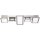 Brilliant LED Deckenleuchte Scope Nickel/Weiß 81cm 5 x 10W 6100lm warmweiß 3000K schwenkbar EasyDim