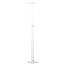 Brilliant LED Deckenfluter Forrester mit Lesearm Weiß 26W + 3W 3747lm warmweiß 3000K mit Touchdimmer