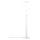 Brilliant LED Deckenfluter Forrester mit Lesearm Weiß 26W + 3W 3747lm warmweiß 3000K mit Touchdimmer