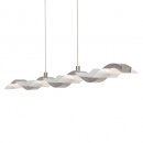 Brilliant LED Pendelleuchte Surf Eisen Up & Down 7 x 7,5W 5600lm warmweiß 3000K dimmbar