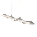 Brilliant LED Pendelleuchte Surf Eisen Up & Down 7 x 7,5W 5600lm warmweiß 3000K dimmbar