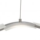 Brilliant LED Pendelleuchte Surf Eisen Up & Down 7 x 7,5W 5600lm warmweiß 3000K dimmbar