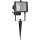 Brilliant Halogen Gartenspieß Strahler Tanko Schwarz IP44 120W R7s 2220lm warmweiß 2900K schwenkbar