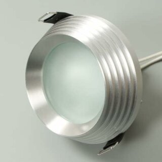 Brilliant Einbauleuchte Spot Lana Silber Ø8,9cm IP44 35W GU5,3 Halogen 339lm warmweiß 3000K