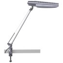 Brilliant Tischleuchte Spy Silber 11W E27 759lm Tageslicht 6400K kaltweiß ESL mit Schalter