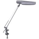 Brilliant Tischleuchte Spy Silber 11W E27 759lm Tageslicht 6400K kaltweiß ESL mit Schalter
