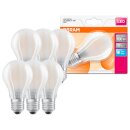 6 x Osram LED Filament Leuchtmittel Birnenform A60 11W = 100W E27 matt neutralweiß 4000K