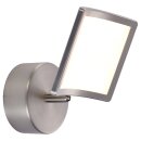 Brilliant LED Wandleuchte Screen Nickel matt 7W 770lm Warmweiß 3000K dreh- & schwenkbar