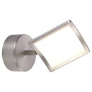 Brilliant LED Wandleuchte Screen Nickel matt 7W 770lm Warmweiß 3000K dreh- & schwenkbar