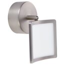 Brilliant LED Wandleuchte Screen Nickel matt 7W 770lm Warmweiß 3000K dreh- & schwenkbar