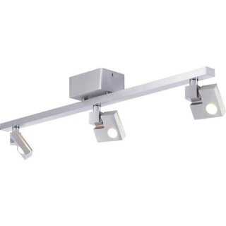 Brilliant LED Deckenstrahler 90 Degree Aluminium 3 x 3,6W 1140lm warmweiß 3000K schwenkbar 3-Stufen-Dimmbar