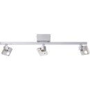 Brilliant LED Deckenstrahler 90 Degree Aluminium 3 x 3,6W 1140lm warmweiß 3000K schwenkbar 3-Stufen-Dimmbar