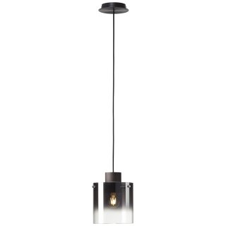 Brilliant Pendelleuchte Beth Kaffee/Rauchglas max. 60W E27 ohne Leuchtmittel kürzbar