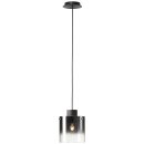 Brilliant Pendelleuchte Beth Kaffee/Rauchglas max. 60W E27 ohne Leuchtmittel kürzbar
