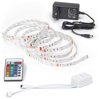 Brilliant LED Strip 3m Streifen 90 x 0,08W 150lm RGBW 3000-3500K mit Fernbedienung 