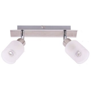 Brilliant LED Deckenstrahler Giorgia Chrom 2 x 3W E14 520lm warmweiß 3000K schwenkbar