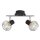 Brilliant Deckenleuchte Strahler Evana Schwarz max. 2 x 40W E14 schwenkbar