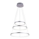 LeuchtenDirekt LED Pendelleuchte Silber Ø50cm 62W...