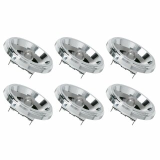 6 x Osram Halospot 111 48835 ES (IRC) SP 50W 12V G53 Eco Halogen 6°