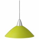 Brilliant Pendelleuchte Logo Kunststoff grün 120cm max. 100W E27 ohne Leuchtmittel kürzbar
