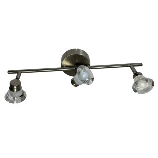 El Corte Inglés LED Deckenstrahler Gem Metall/Nickel 12W 1100lm warmweiß Schwenkbar