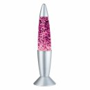 TIP LED Tischleuchte Glitterleuchte Mood Silber matt Multicolor Lavalampe für 3 x AA Batterie mit Schalter