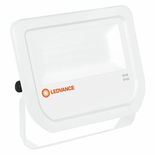 Ledvance LED Fluter Strahler Floodlight Weiß Outdoor IP65 50W 5250lm warmweiß 3000K 100°