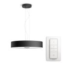 Philips LED Pendelleuchte Hue White Ambiance Schwarz 39W 3000lm 2200K-6500K Dimmbar App Amazon Alexa mit Dimmschalter