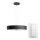 Philips LED Pendelleuchte Hue White Ambiance Schwarz 39W 3000lm 2200K-6500K Dimmbar App Amazon Alexa mit Dimmschalter