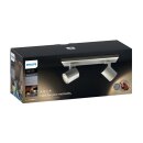 Philips LED Deckenstrahler Hue White Ambiance Weiß 2 x 5,5W GU10 700lm 2200-6500K Dimmbar App Amazon Alexa mit Dimmschalter