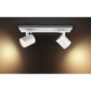 Philips LED Deckenstrahler Hue White Ambiance Weiß 2 x 5,5W GU10 700lm 2200-6500K Dimmbar App Amazon Alexa mit Dimmschalter