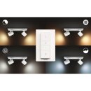 Philips LED Deckenstrahler Hue White Ambiance Weiß 2 x 5,5W GU10 700lm 2200-6500K Dimmbar App Amazon Alexa mit Dimmschalter
