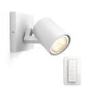 Philips LED Strahler Spot Hue White Ambiance Weiß 5,5W GU10 350lm 2200-6500K Dimmbar App Amazon Alexa mit Dimmschalter