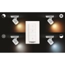 Philips LED Strahler Spot Hue White Ambiance Weiß 5,5W GU10 350lm 2200-6500K Dimmbar App Amazon Alexa mit Dimmschalter