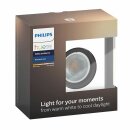 Philips LED Einbauleuchte Hue White Ambiance Aluminium 5W GU10 250lm 2200-6500K Dimmbar App Amazon Alexa & Google Home
