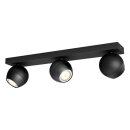 Philips LED Deckenstrahler Hue White Ambiance Schwarz 3 x 5,5W GU10 750lm 2200-6500K Dimmbar App Amazon Alexa mit Dimmschalter