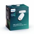Philips Wand- & Deckenstrahler Spot Pongee Weiß max. 5,5W GU10 ohne Leuchtmittel schwenkbar