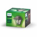 Philips Außenwandleuchte MyGarden Curassow Braun gebürstet IP44 max. 42W E27 ohne Leuchtmittel