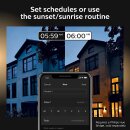 Philips LED Außenwandleuchte Hue Edelstahl IP44 9,5W E27 806lm warmweiß 2700K Dimmbar App Amazon Alexa & Google