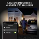 Philips LED Außenwandleuchte Hue Edelstahl IP44 9,5W E27 806lm warmweiß 2700K Dimmbar App Amazon Alexa & Google