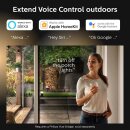 Philips LED Außenwandleuchte Hue Edelstahl IP44 9,5W E27 806lm warmweiß 2700K Dimmbar App Amazon Alexa & Google