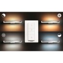 Philips LED Spiegelleuchte Adore Hue White Ambiance Chrom IP44 40W 2400lm 2200-6500K Dimmbar mit Dimmschalter