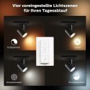 Philips LED Strahler Spot Hue White Ambiance Runner 5W GU10 350lm 2200-6500K Dimmbar App Amazon Alexa mit Dimmschalter