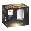 Philips LED Aufbauleuchte Hue White Ambiance Pillar Weiß 5W GU10 350lm 2200-6500K Dimmbar App Amazon Alexa & Google