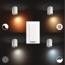 Philips LED Aufbauleuchte Hue White Ambiance Pillar Weiß 5W GU10 350lm 2200-6500K Dimmbar App Amazon Alexa & Google