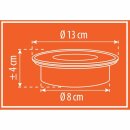 Ranex LED Solar Bodenleuchte Einbauleuchte Outdoor mit Leuchtrand rund Ø13cm Dämmerungsschalter