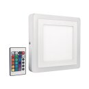 Osram LED Wand- & Deckenleuchte SQ 30cm 30W 1150lm RGBW-Farbsteuerung  mit Fernbedienung
